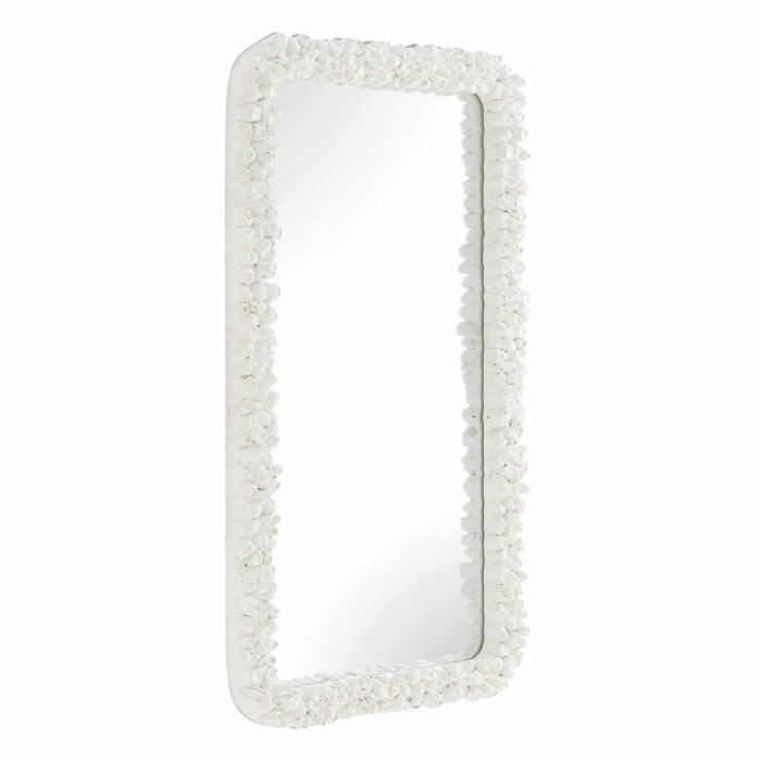 Uttermost Barnacle Rectangular White Mirror