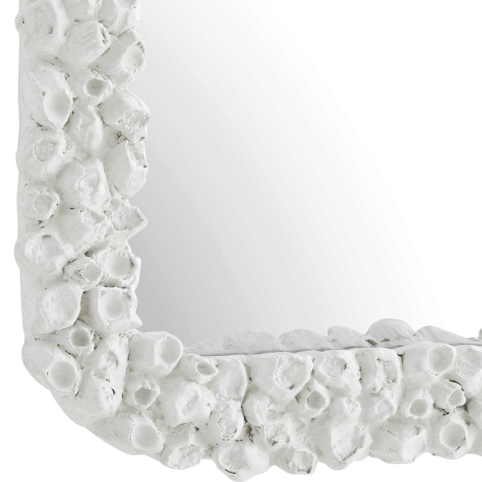Uttermost Barnacle Rectangular White Mirror