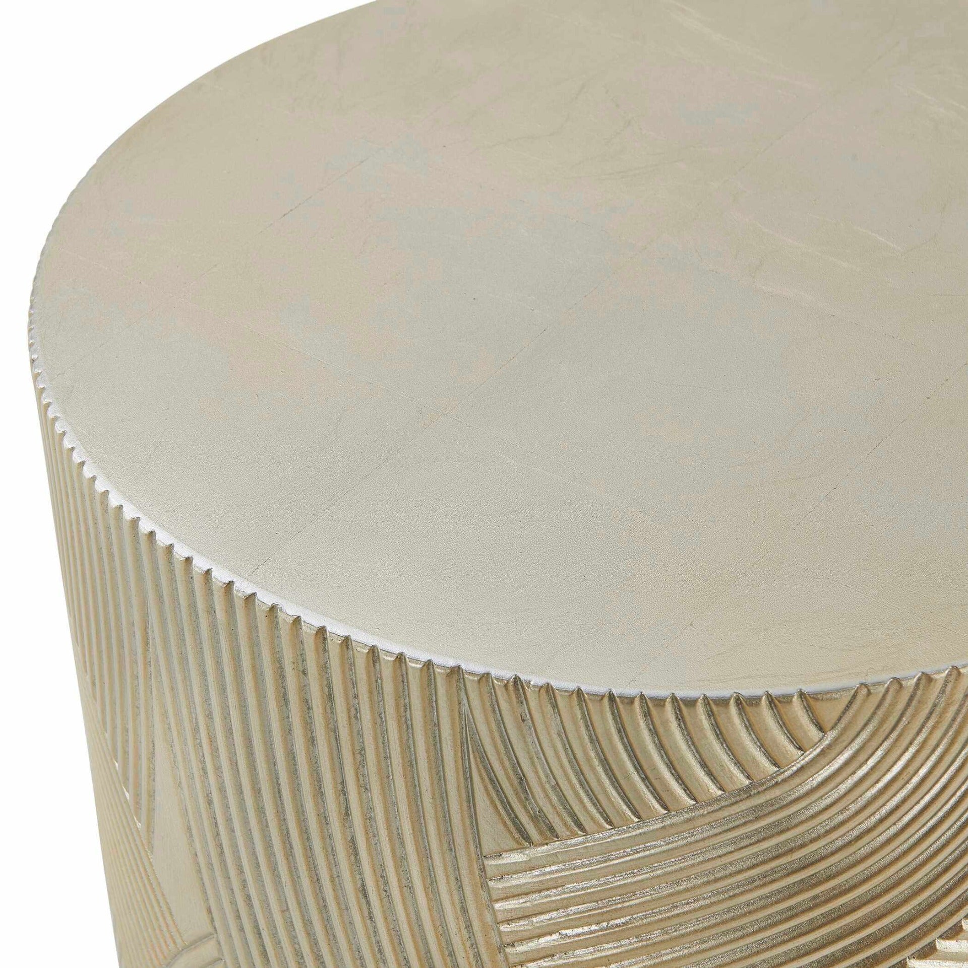 Uttermost Cassandra Gold Drum Side Table