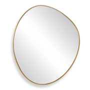 Distort Antique Brass Mirror