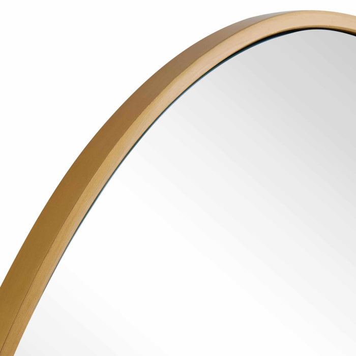 Uttermost Distort Antique Brass Mirror