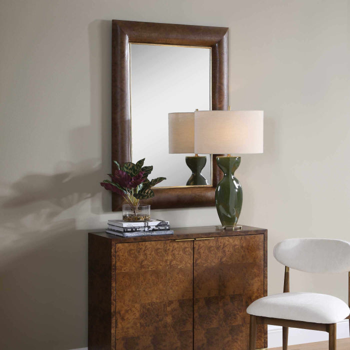 Uttermost Donovan Wood Rectangular Mirror