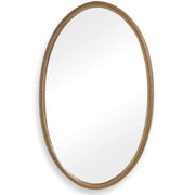Ellis Beaded Brass Oval Mirror