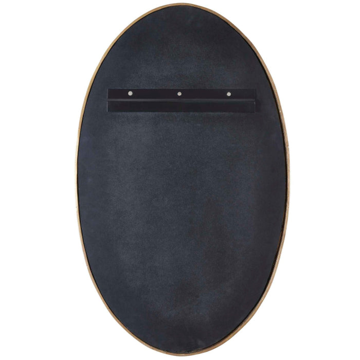 Uttermost Ellis Beaded Brass Oval Mirror