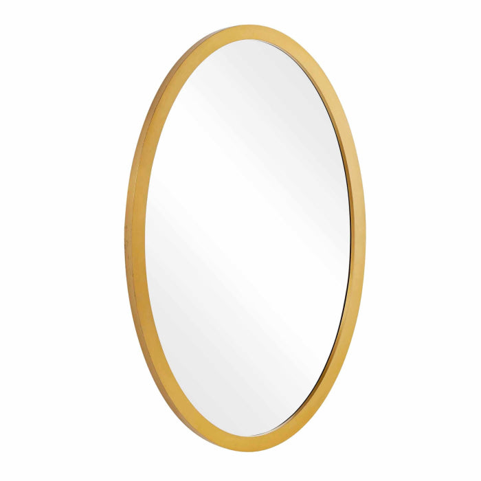 Uttermost Elstree Antique Brass Oval Mirror