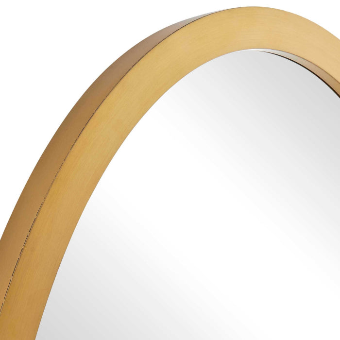 Uttermost Elstree Antique Brass Oval Mirror