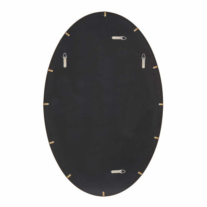 Uttermost Elstree Antique Brass Oval Mirror