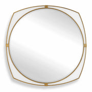 Estella White Round Mirror