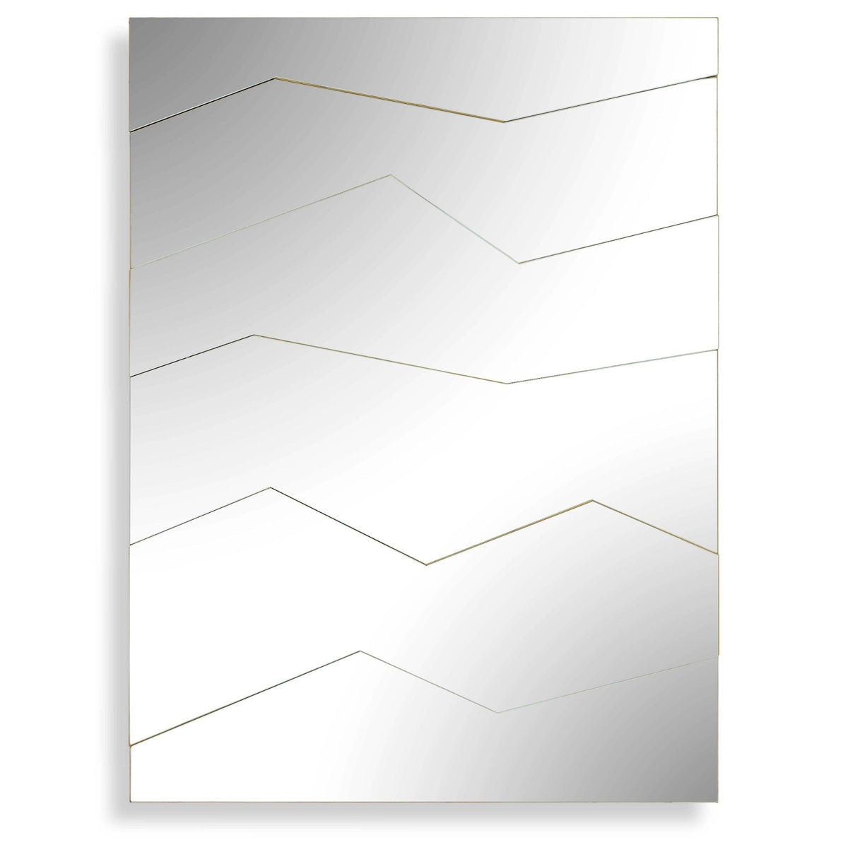 Fracture Segmented Panel Rectangular Mirror