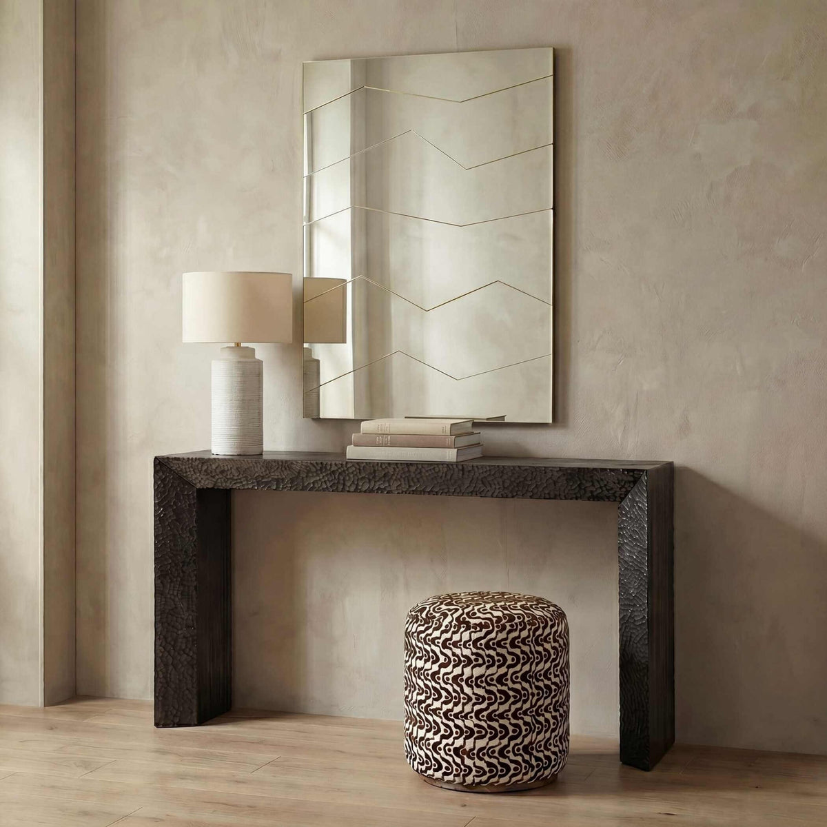 Uttermost Fracture Segmented Panel Rectangular Mirror