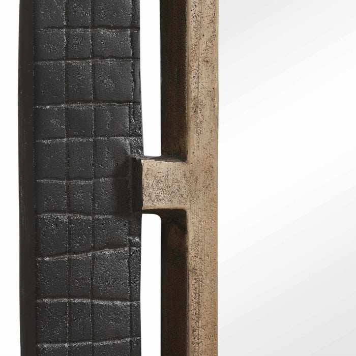Uttermost Guerra Walnut & Brass Mirror