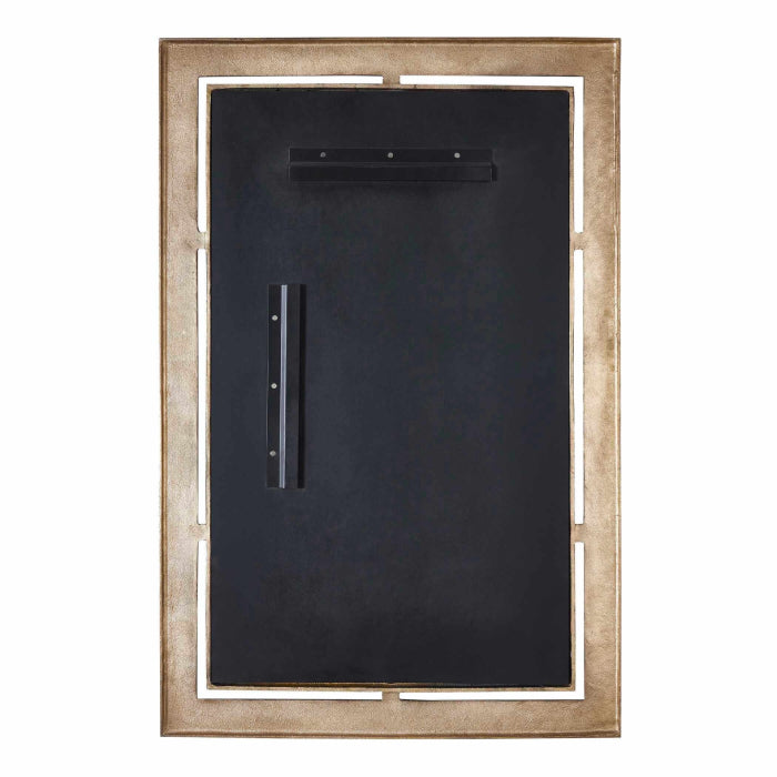 Uttermost Guerra Walnut & Brass Mirror