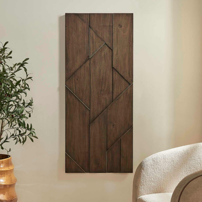 Uttermost Hanoi Geometric Wood Wall Panel