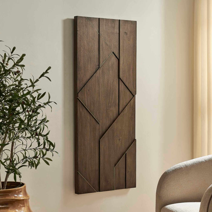 Uttermost Hanoi Geometric Wood Wall Panel