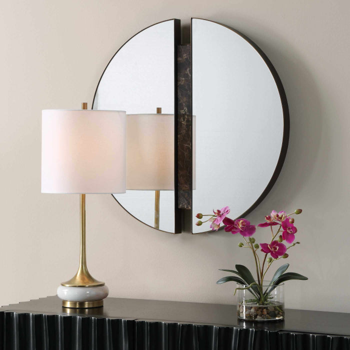 Uttermost Hanover Divided Round Mirror