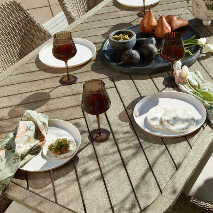 Uttermost Harbor Herringbone Indoor-Outdoor Dining Table
