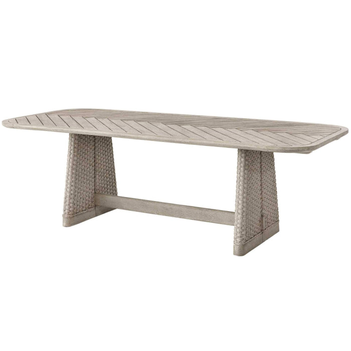 Uttermost Harbor Herringbone Indoor-Outdoor Dining Table