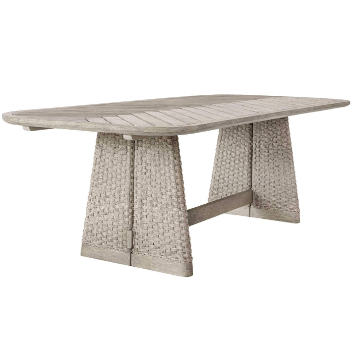 Uttermost Harbor Herringbone Indoor-Outdoor Dining Table
