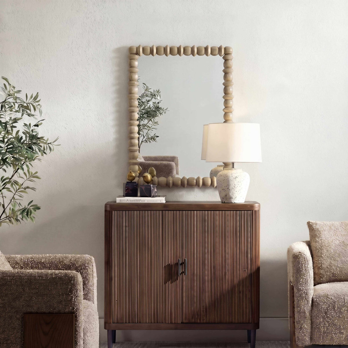 Uttermost Harriet Spindle Rectangular Mirror