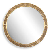 Heart Of Gold Round Mirror