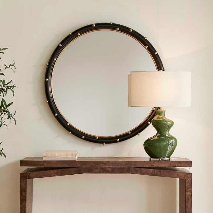Uttermost Helia Brass Round Mirror