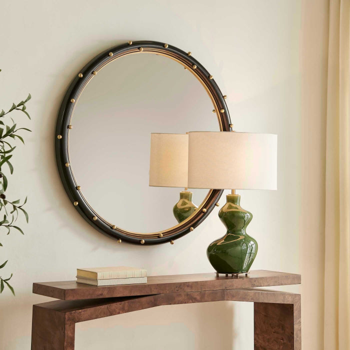 Uttermost Helia Brass Round Mirror