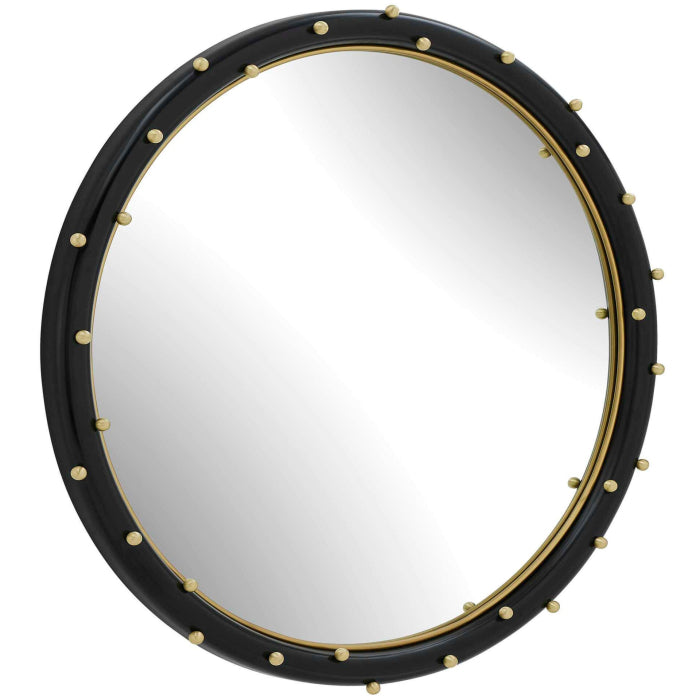 Uttermost Helia Brass Round Mirror