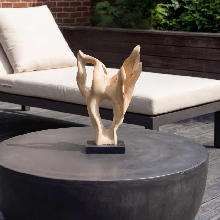 Uttermost Hollow Form Indoor-Outdoor Teak Sculpture