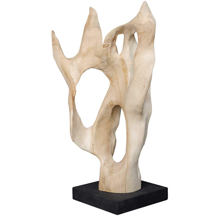 Uttermost Hollow Form Indoor-Outdoor Teak Sculpture