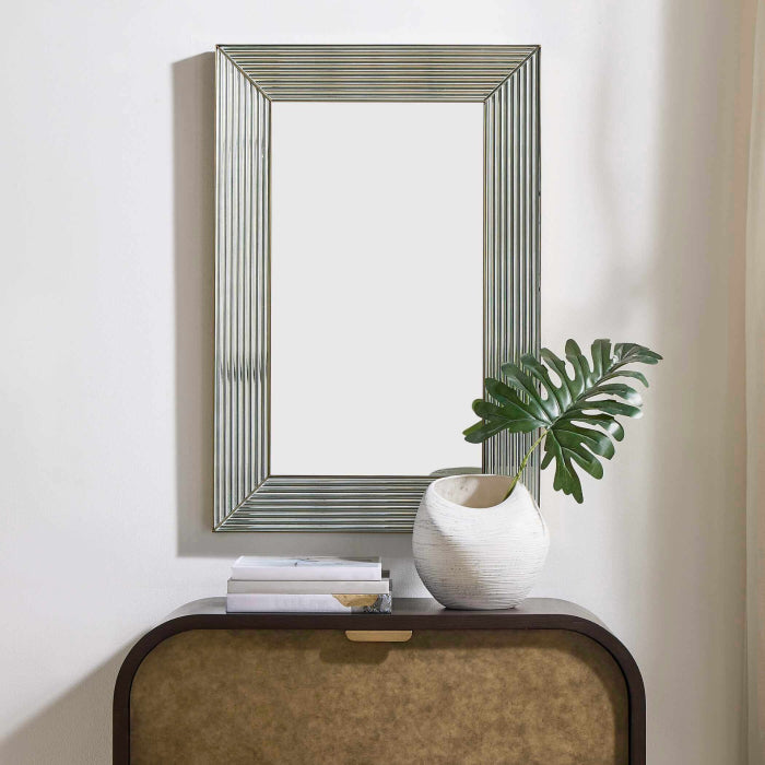 Uttermost Illuminate Antique Brass Mirror