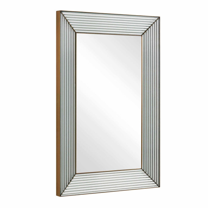 Uttermost Illuminate Antique Brass Mirror