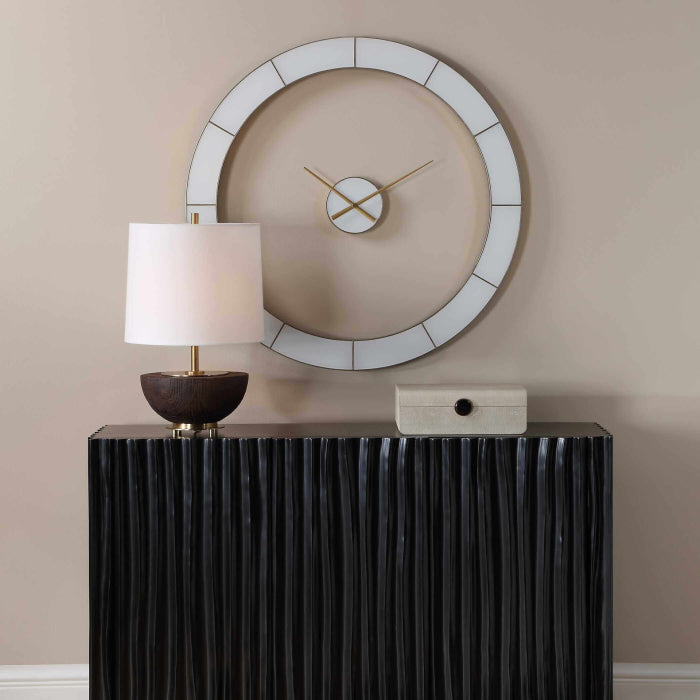 Uttermost Ivory Halo Minimalist Wall Clock
