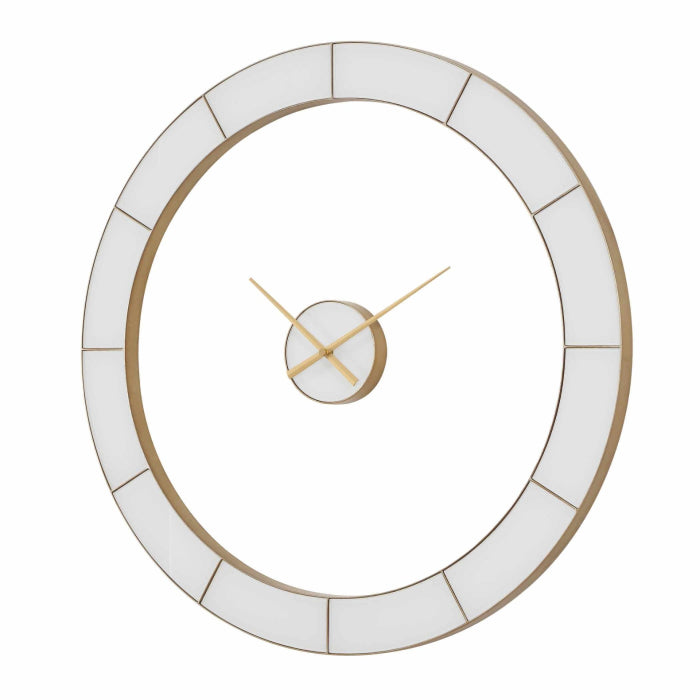 Uttermost Ivory Halo Minimalist Wall Clock