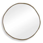 Lowen Round Brass Mirror