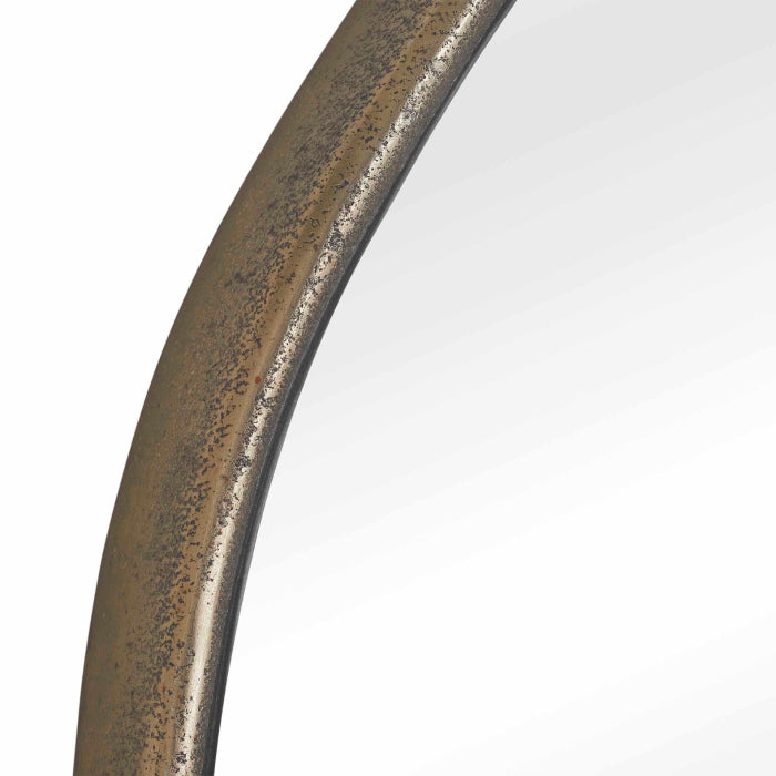 Uttermost Lowen Round Brass Mirror
