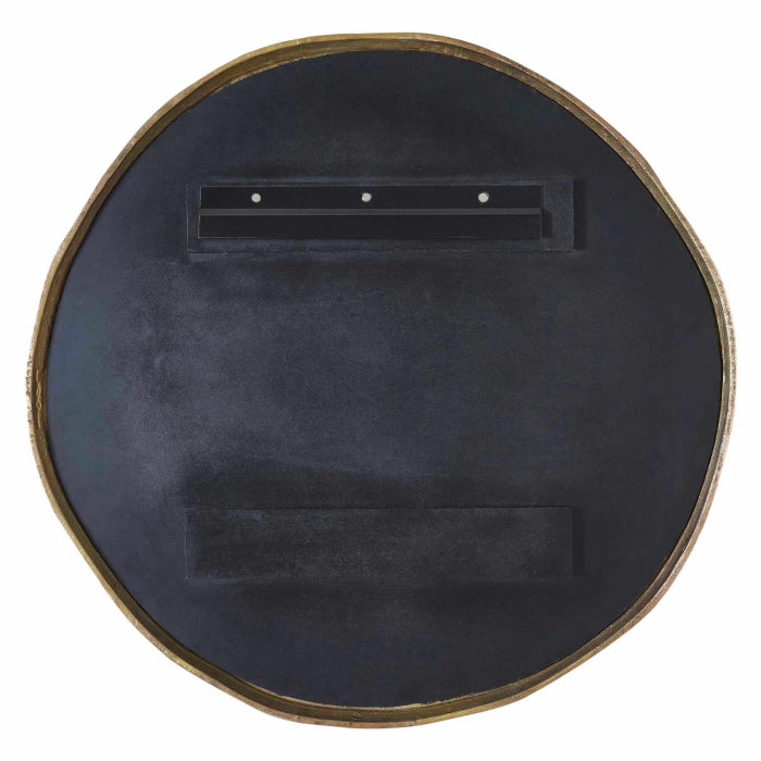 Uttermost Lowen Round Brass Mirror