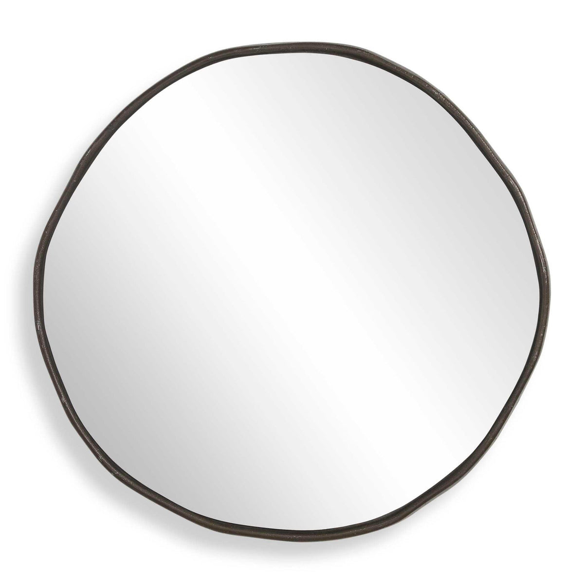 Lowen Round Bronze Mirror