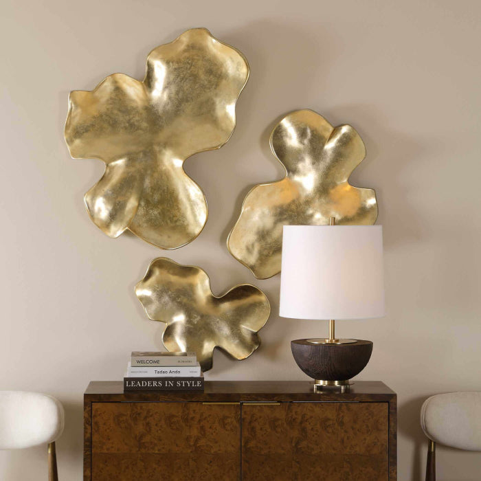 Uttermost Lumina Gold Wall Decor, Set of 3