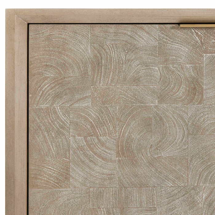 Uttermost Maeva 3 Door Light Wood Cabinet