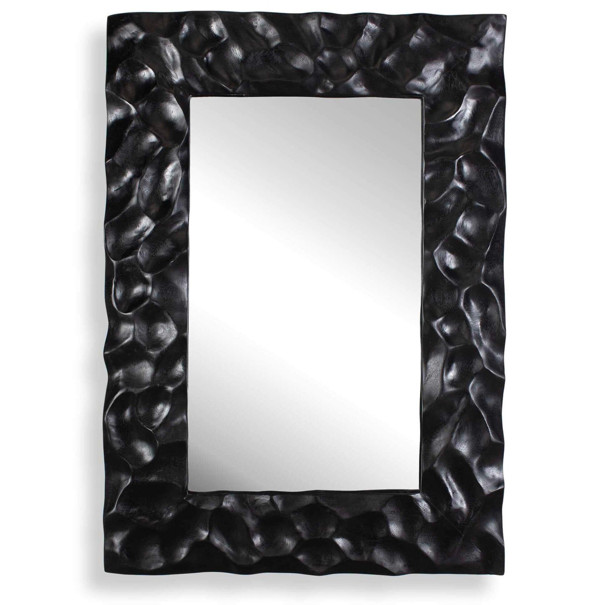 Malosi Black Carved Mirror