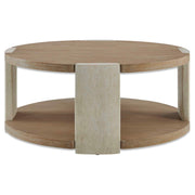 Maulet Round Oak Coffee Table