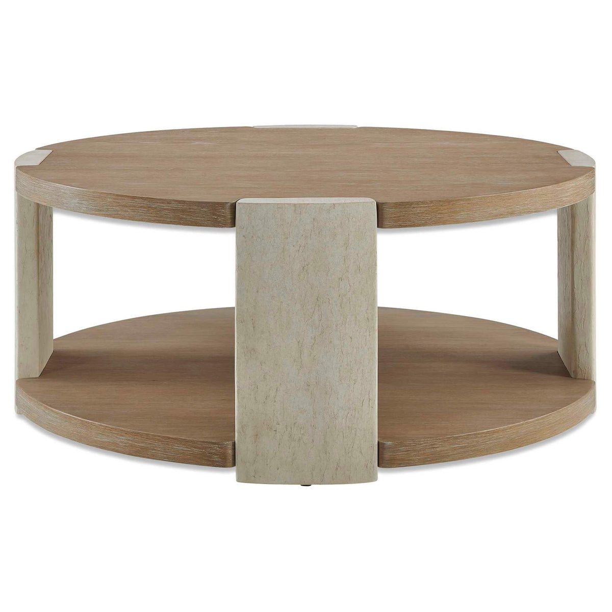 Maulet Round Oak Coffee Table