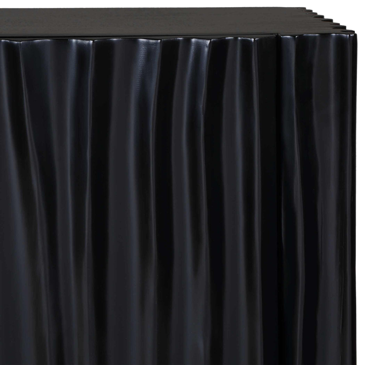 Uttermost Mercado Black 3 Door Cabinet