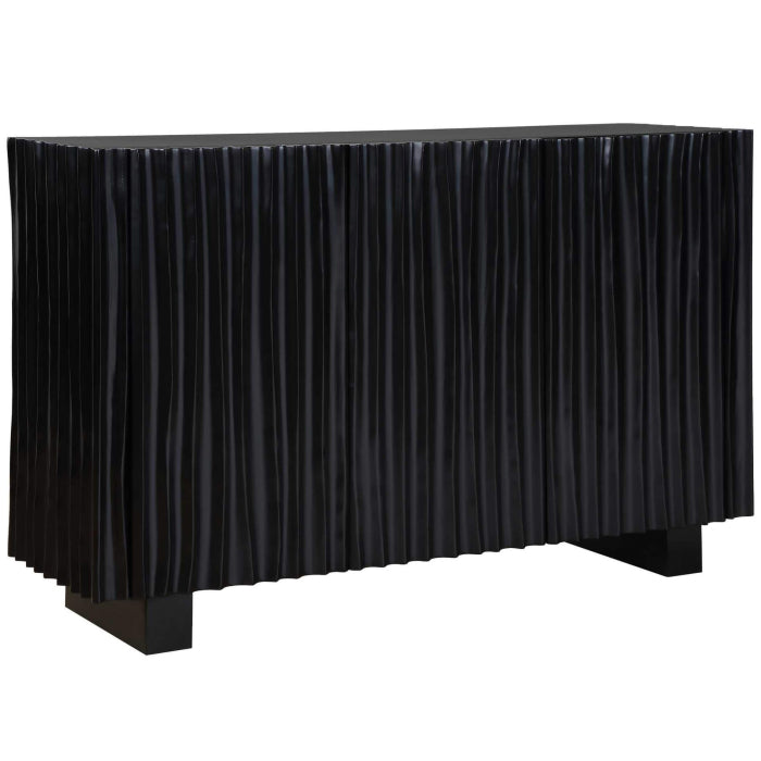 Uttermost Mercado Black 3 Door Cabinet