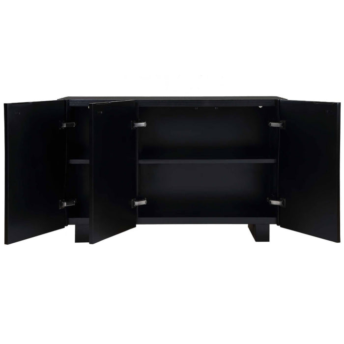 Uttermost Mercado Black 3 Door Cabinet