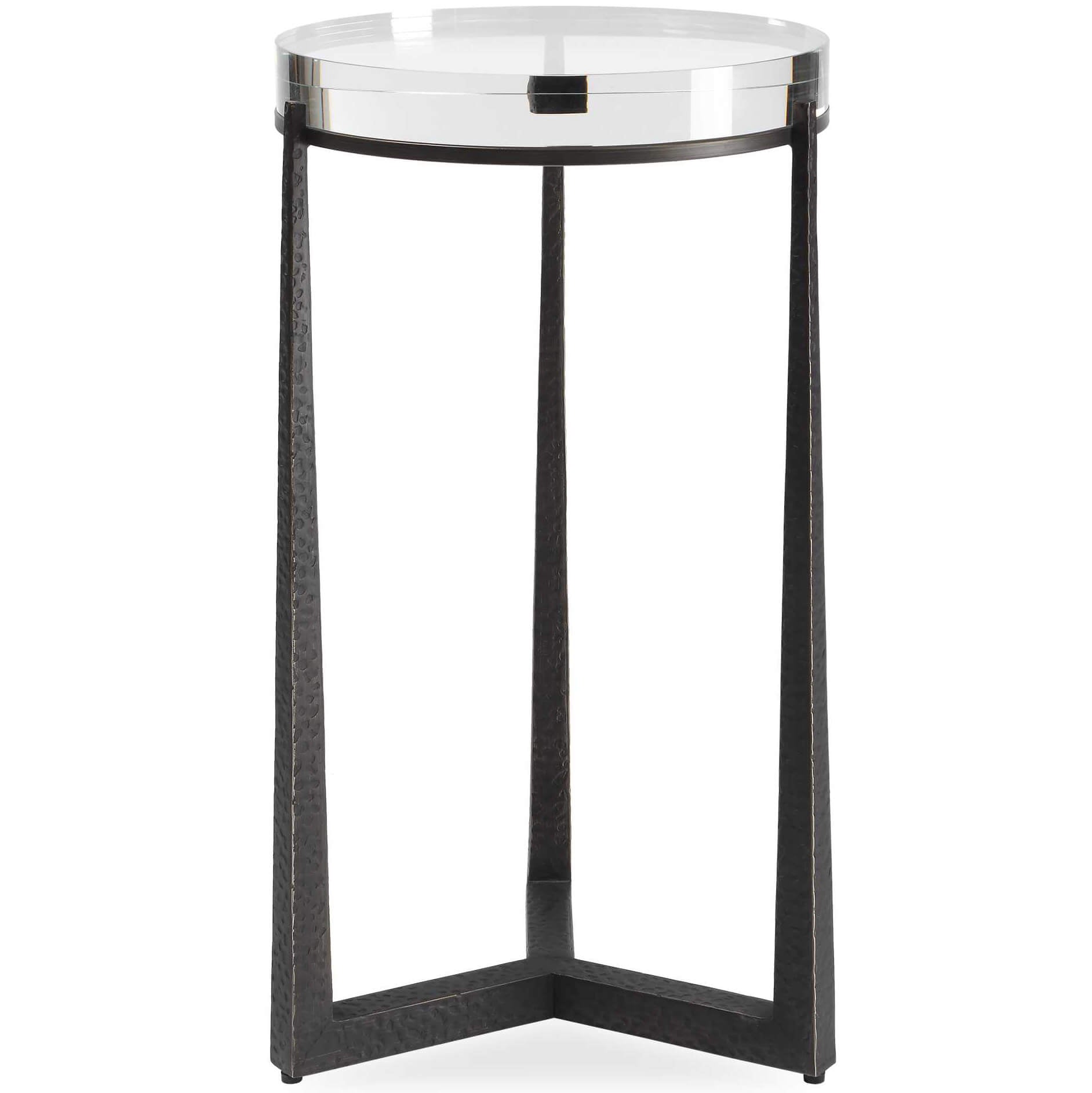 Uttermost Midas Dark Bronze Round Side Table