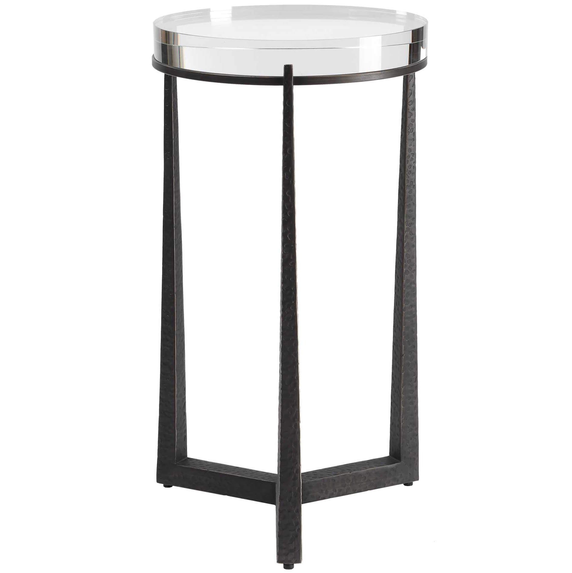 Midas Dark Bronze Round Side Table