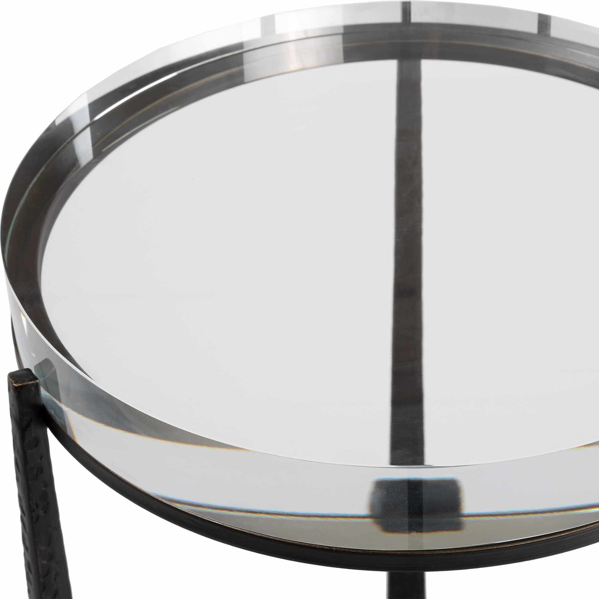 Uttermost Midas Dark Bronze Round Side Table
