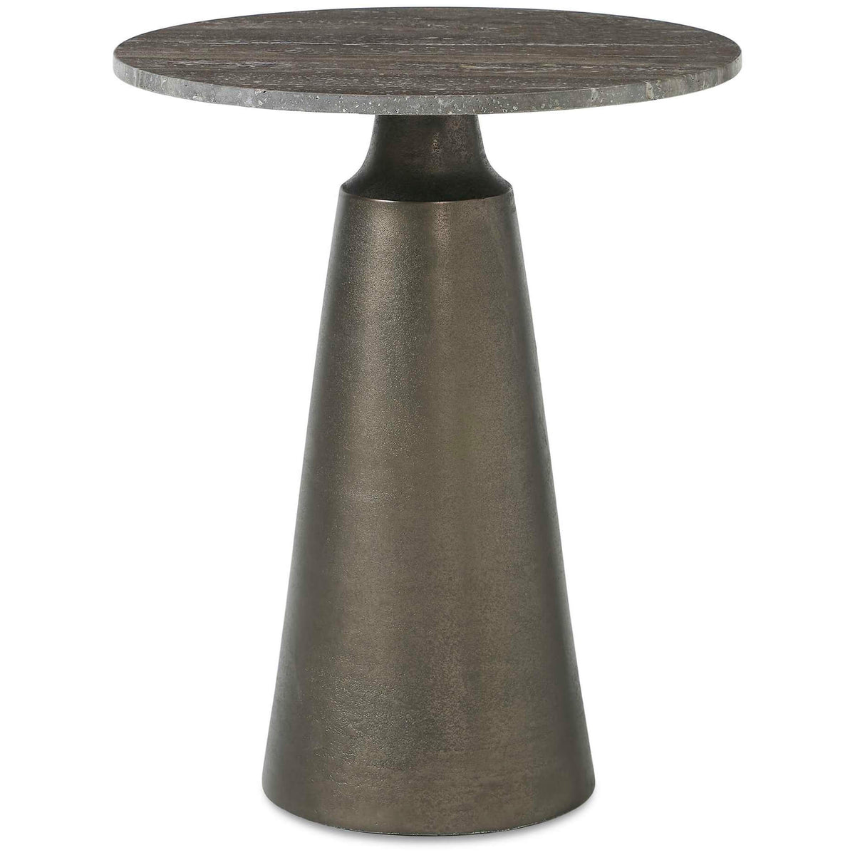 Midsummer Indoor-Outdoor Bronze Round Side Table
