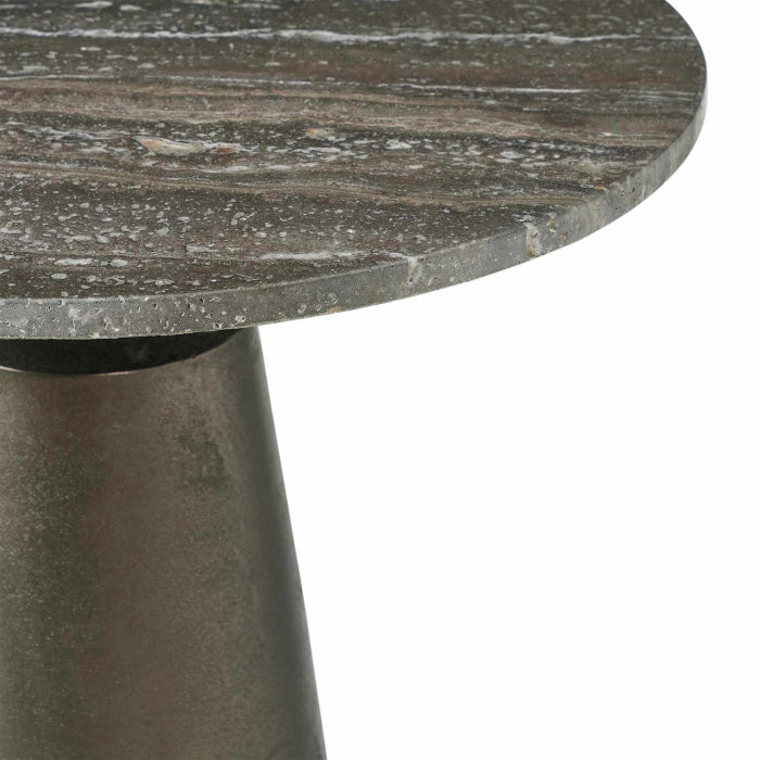 Uttermost Midsummer Indoor-Outdoor Bronze Round Side Table